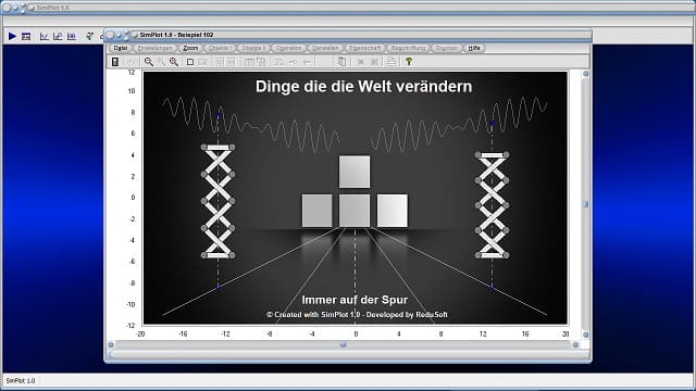 SimPlot - Animiert - Bilder - Simulation - Kunst - Figuren - Feder - Infografiken - Datenvisualisierung - Animationsprogramm