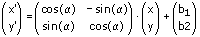 SimPlot - Affine Transformation - Rotation - Gleichung