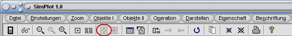 SimPlot - Steuerung - Befehle - Zoomen - Koordinaten - Eigenschaften - Grafik