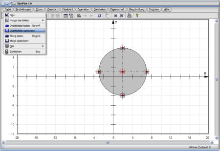 SimPlot - Datei - Speichen - Figur - Zeichnung - Darstellung