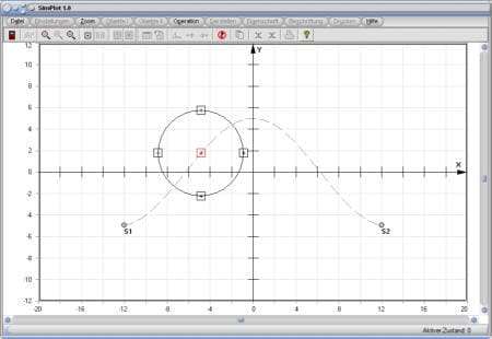 SimPlot - Bewegung - Funktion - Kurve - Zeit - Dauer - Graph - Plot