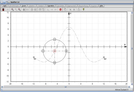 SimPlot - Gebilde - Bewegen - Bahn - Bewegung - Punkt - Kurve - Funktion