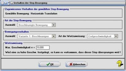 SimPlot - Beschleunigte Bewegung - Pause - Zeit - Dauer - Weg - Simulation