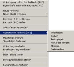 SimPlot - Menü - Popup - Handling - Befehle 