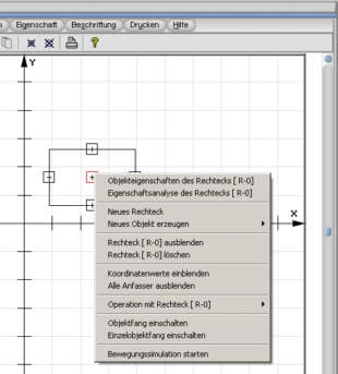 SimPlot - Mausbefehle - Mausfang - Geometrie - Gebilde - Mausbedienung