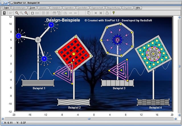 SimPlot - Animation - Bilder - Simulation - Polygone - Viereck - Kurven - Vieleck - Funktion