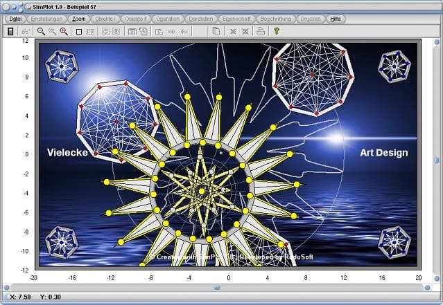 SimPlot - Animierte Grafik - Sechseck - Grafik - Design - Simualtion - Bewegung - Rotation