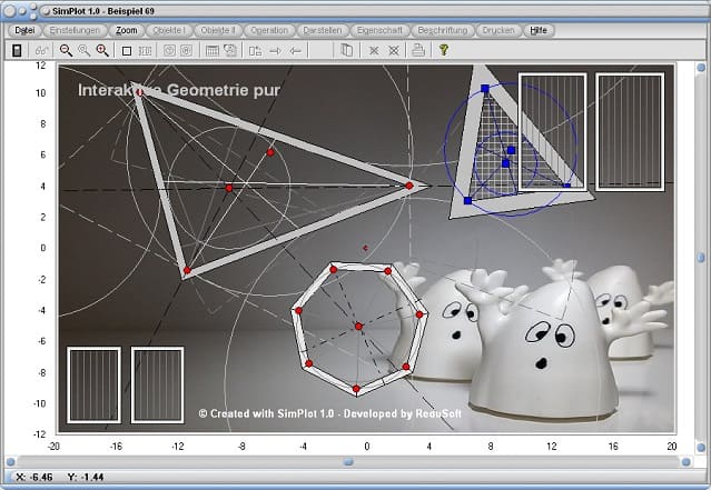 SimPlot - Künstlerisch - Dreieck - Rechteck - Drehen - Bewegen - Bild - Geometrie - Figuren