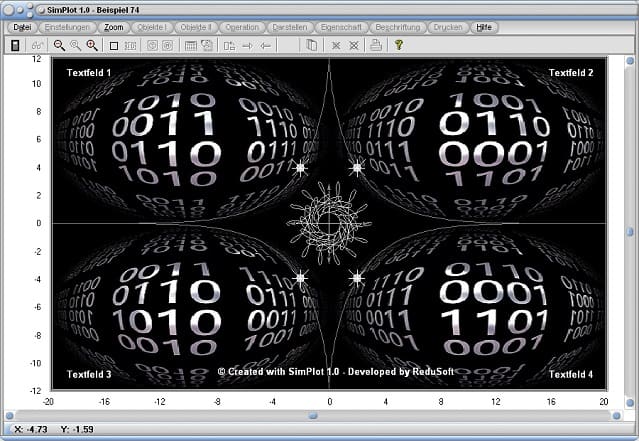 SimPlot - Software - Animation - Punkt - Bewegung - Kurve - Bahn - Parameterkurve - Technisch