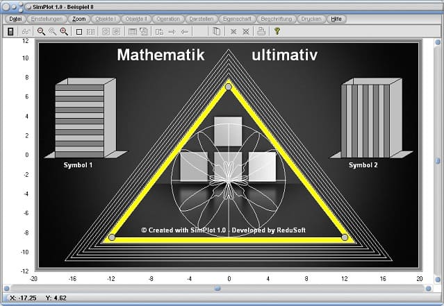 SimPlot - Animiert - Abläufe - Zeitsteuerung - Kurven - Simulationen - Dreieck - Gebilde
