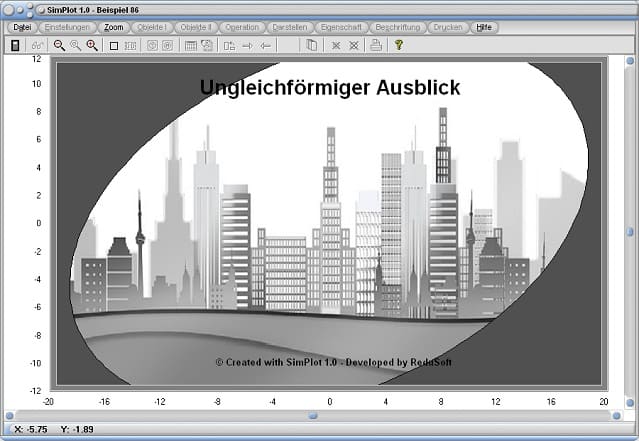 SimPlot - Kunst - Mathematik - Animation - Abstrakt - Ellipse - Ablaufsteuerung - Automatisierung