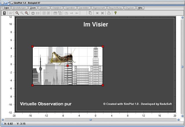 SimPlot - Ablaufgesteuert - Automatisiert - Simulationen - Bewegungen - Fenster - Heuschrecke