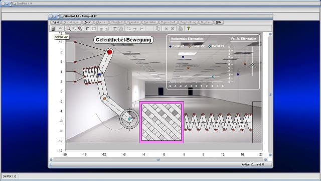 SimPlot - Programm - Präsentation -  Infografik - Interaktive Grafiken - Bewegen - Art - Bewegliche Grafik - Computer - Bewegte Grafik