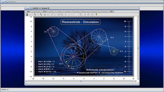SimPlot - Software - Programm - Simulation - Simulieren - Animation - Berechnen - Rechner - Grafisch - Grafiken - Plotten - Darstellen - Prozesse - Dynamisch - Orientiert - Dynamisiert - System - Systematisch - Animationen