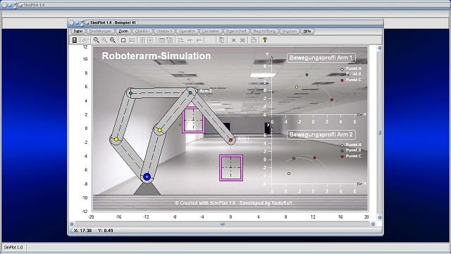 SimPlot - Software - Programm - Computeranimationen - Computergrafik - Visualisierungsprogramm - Grafikanimationen - Datenvisualisierung - Modelle - Anwendungssoftware - Anwendungsprogramme - Daten - Diagramme - Schaubilder - Zeitreihenanalyse - Technik - Modellierung - Gestaltung - Simulation