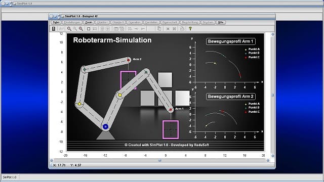SimPlot - Software - Programm - Computeranimationen - Computergrafik - Visualisierungsprogramm - Grafikanimationen - Datenvisualisierung - Modelle - Anwendungssoftware - Anwendungsprogramme - Daten - Diagramme - Schaubilder - Zeitreihenanalyse - Technik - Grafisch - Modellierung - Gestaltung - Simulation - Animationen - Prozesse