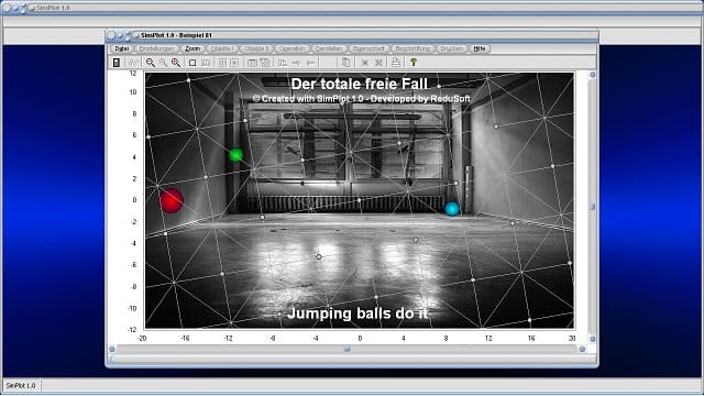 SimPlot - Plotter - Software - Grafiken - Bälle - Bilder - Aufzeichung - Animationen - Kurven - Zeichnen - Mathematik