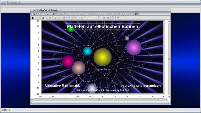 SimPlot - Ellipsen - Füllen - Grafik - Plotten - Plotter - Präsentationen - Grafiken - Zeichnen - Schaubilder - Technik - Technisch - Animationsgrafiken