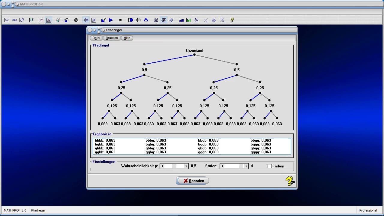 Pfadregel Baumdiagramm Stochastik Wahrscheinlichkeitsrechnung
